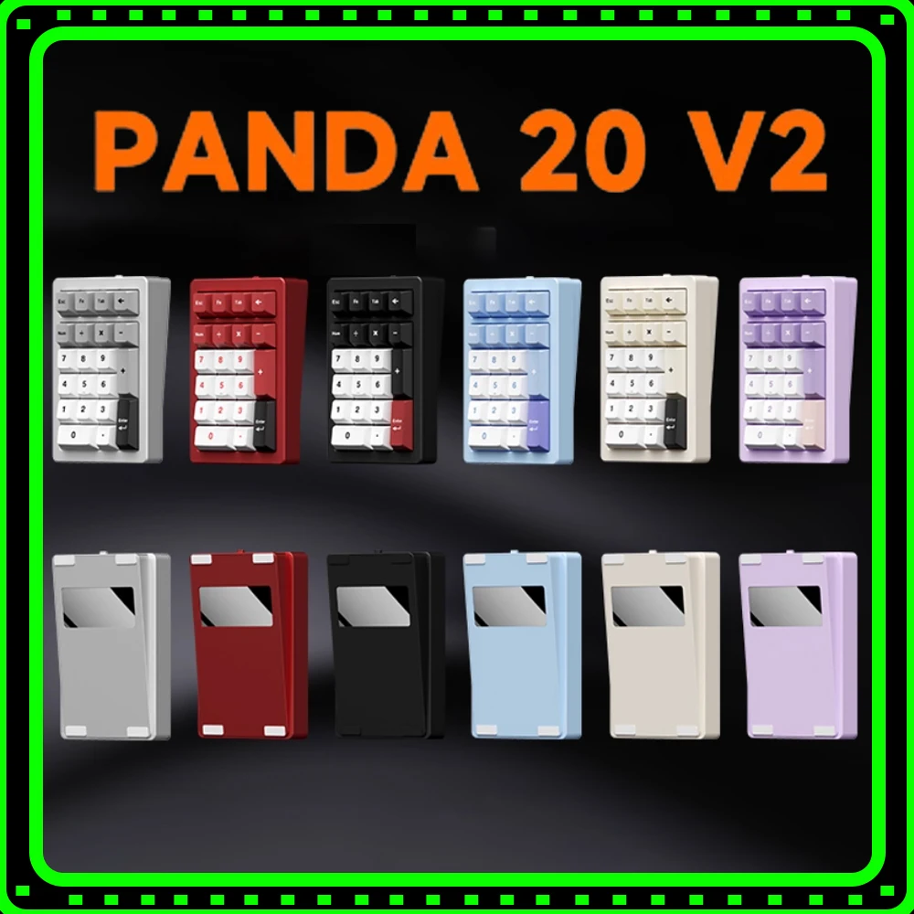 

PANDA20 Беспроводная механическая клавиатура 3 режима Bluetooth Мини-клавиатура с ЧПУ из алюминиевого сплава Индивидуальная клавиатура с RGB-подсветкой Подарочная работа