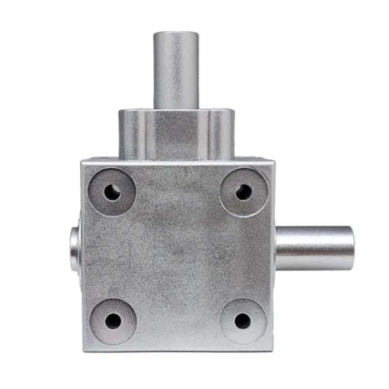 T-Type 3 Output Shaft 2.5 Module 16 Teeth 90 Degree Reversing Commutator Small Right Angle Steering Gearbox Bevel Gear Reducer