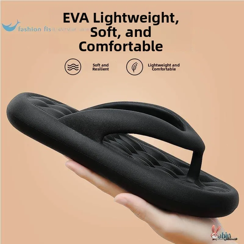 

Мужские шлепанцы-тапочки с защитой от скольжения, новые летние уличные модные повседневные пляжные сандалии на толстой подошве, износостойкие, удобные, без застежек