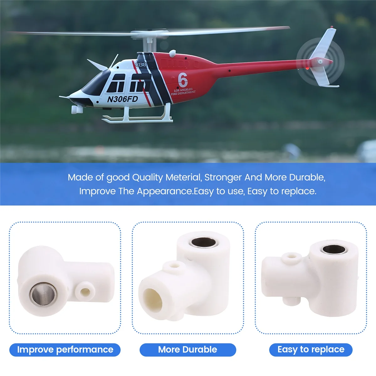 ใหม่ RC ของเล่นเฮลิคอปเตอร์อัพเกรด C138 โรเตอร์หัวกลุ่มชุดสําหรับ RC ERA C138 Bell 206 1:33 RC ของเล่นเฮลิคอปเตอร์อะไหล่