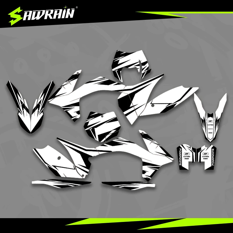 

Мотоциклетные графические фоны Sawrain, наборы наклеек для KTM EXC XCW SXF 11-12SXF 12-13EXC 009