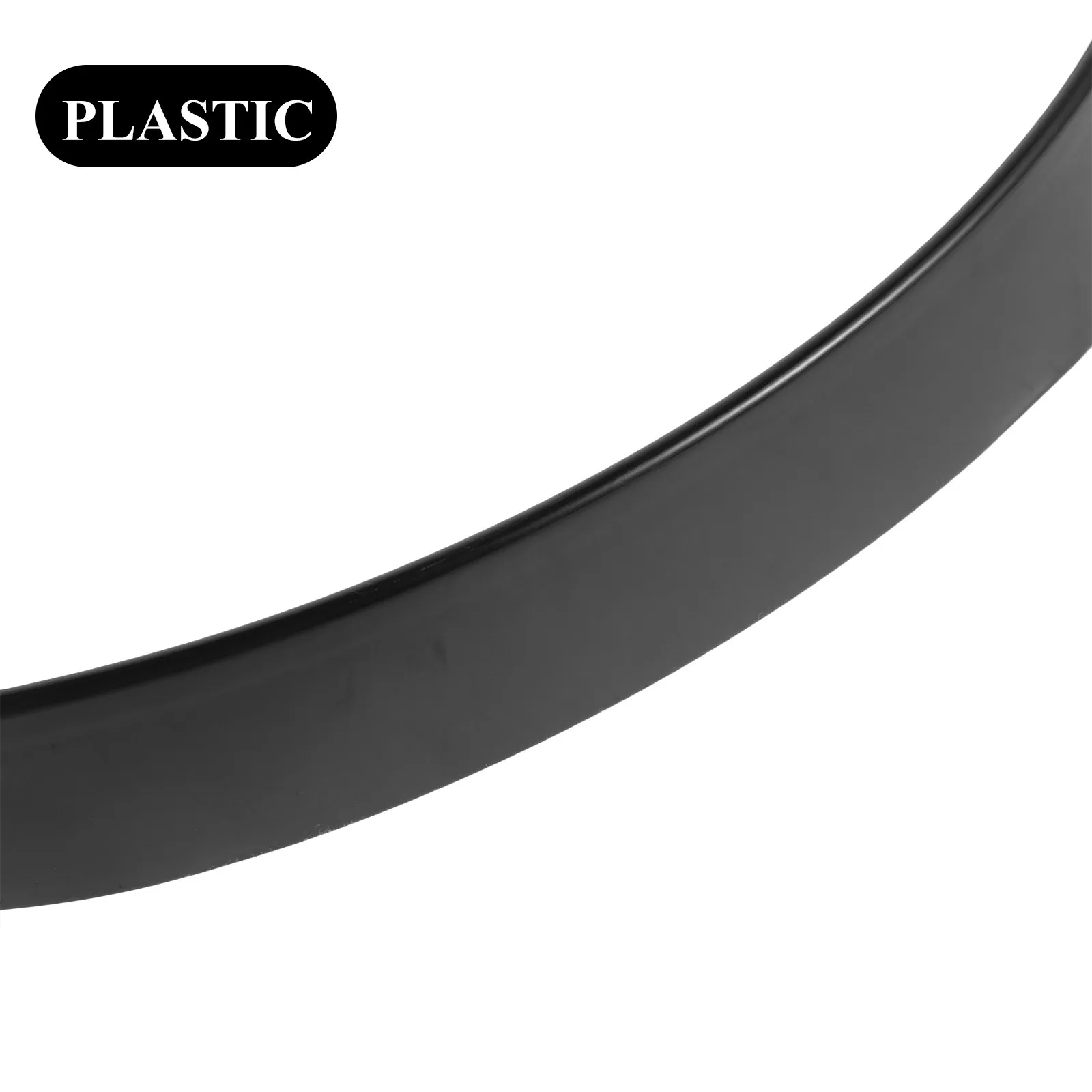 Plastic Wall Clock Frame 14Inch Black Round Border Replacement Sturdy Lightweight Design for Bedroom Lounge Decor Easy Clock