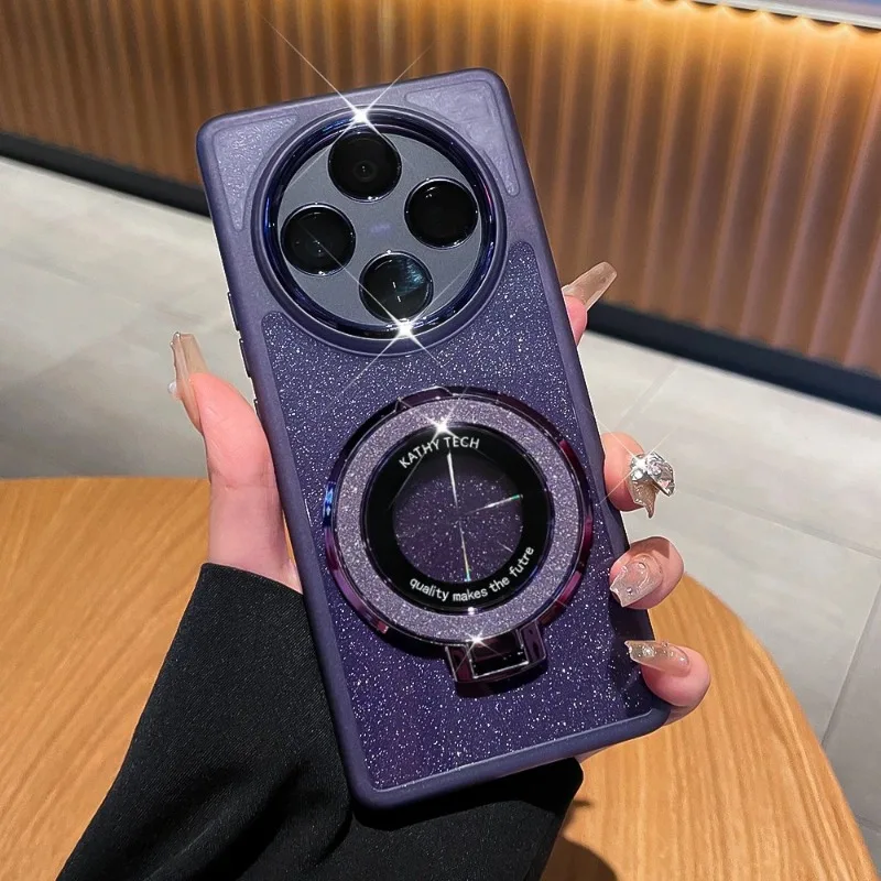 الفاخرة بريق المغناطيسي حلقة حامل جراب هاتف ل الشرف X9 X8 X7 X6 C B A X5B/Plus بولي TPU لينة سيليكون للصدمات غطاء وقائي #3