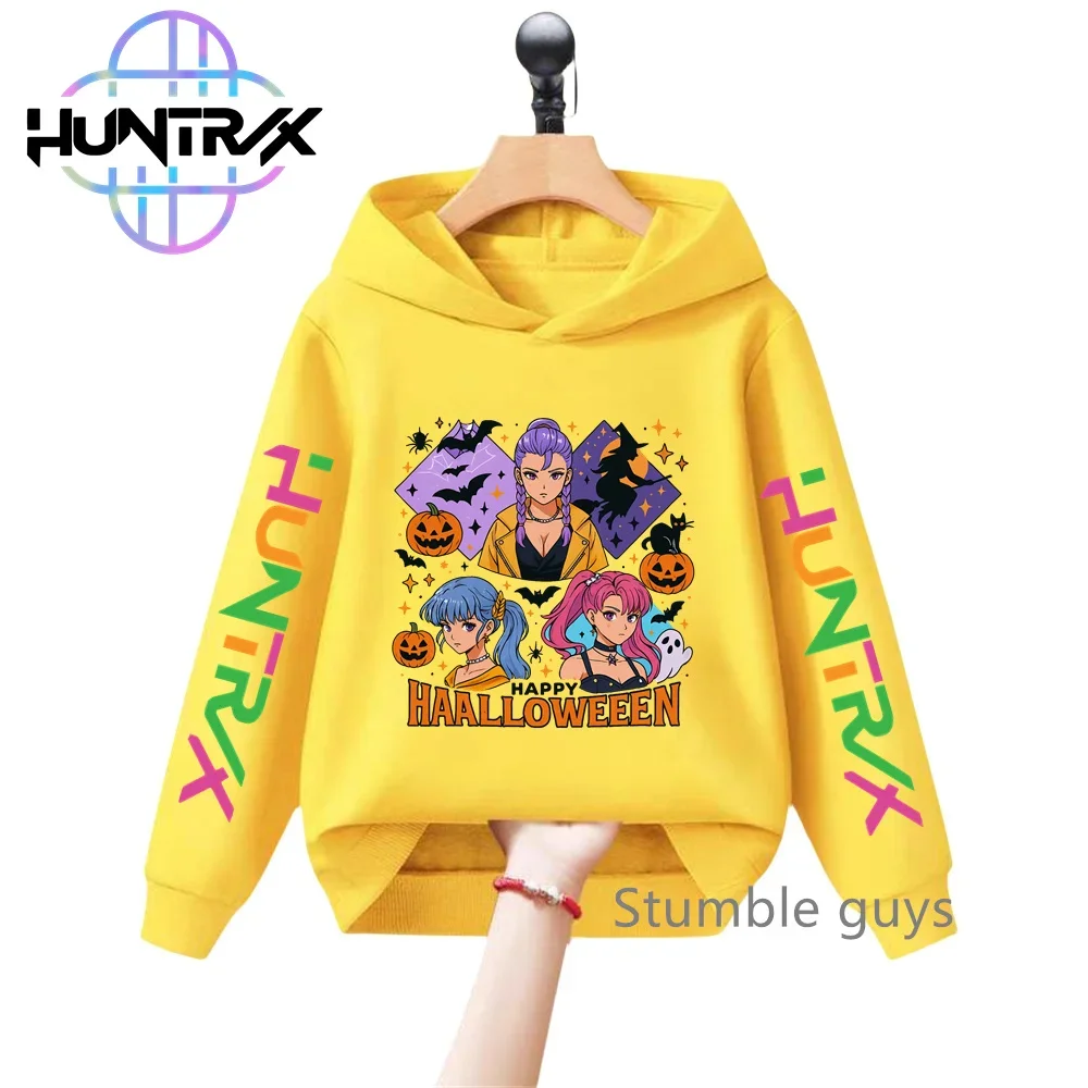

Warm KPop Demon Hunters Kids 3-12Y Hoodie Spring Autumn Sportswear Boys Clothes Girls Print Halloween Casual​