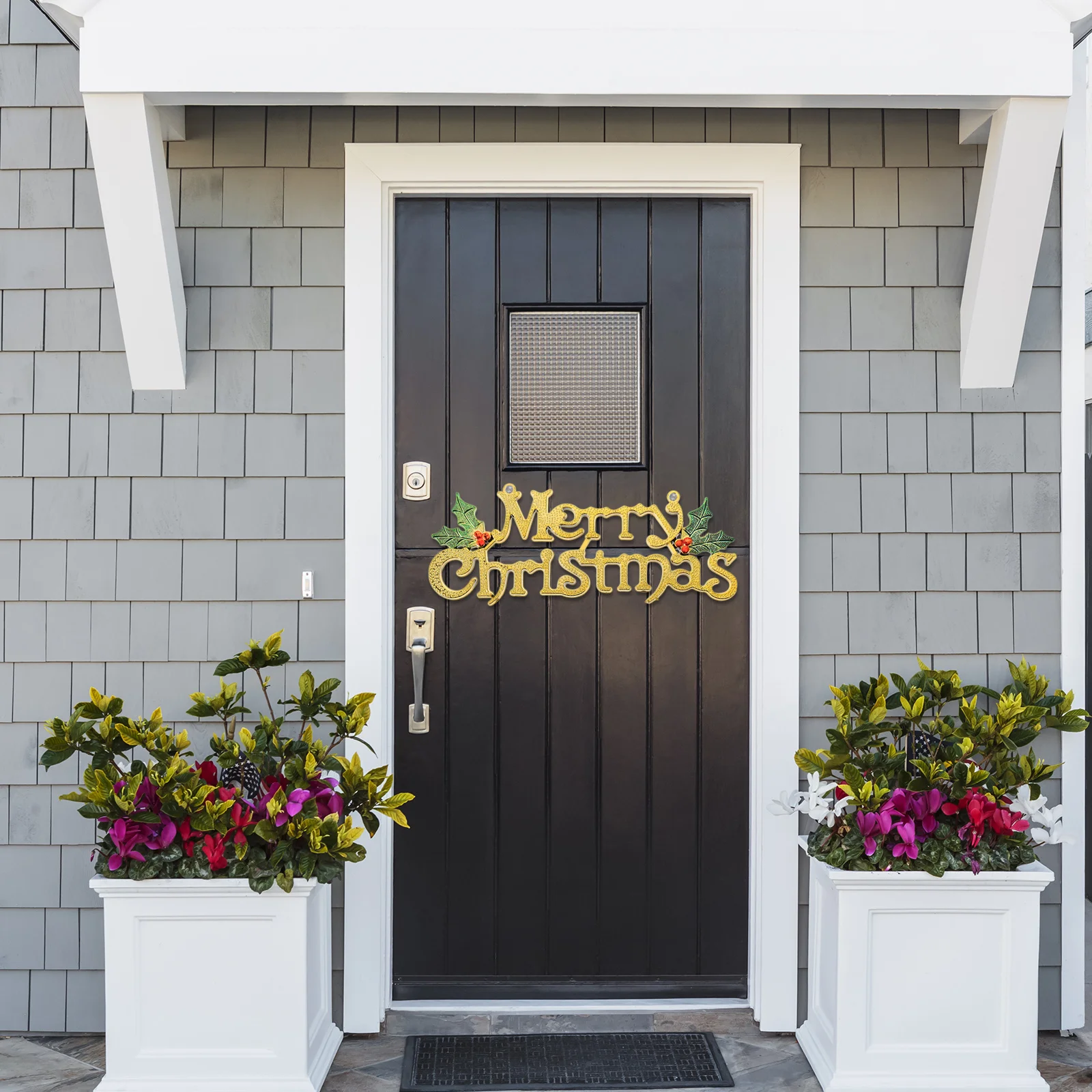 

2Pcs Christmas Tree Decoration Hanging Ornament Merry Xmas Letter Pendant for Door Window Home Party Decor Scene Layout