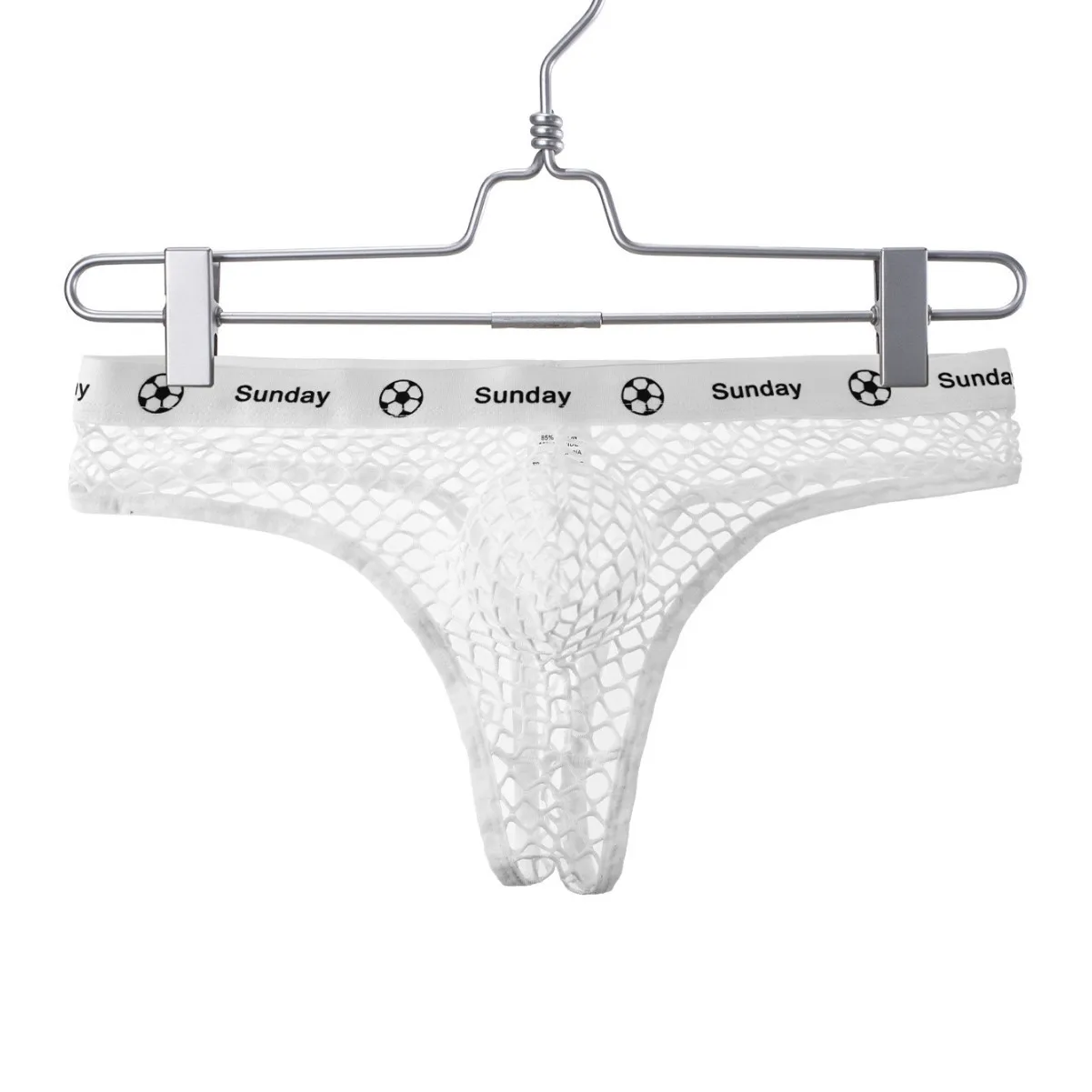 Sexy Men's Underwear Mesh Briefs Fishing Net Shorts U-shaped Low Waist Boxers Underpants Sports Lightweight Breathable Briefs