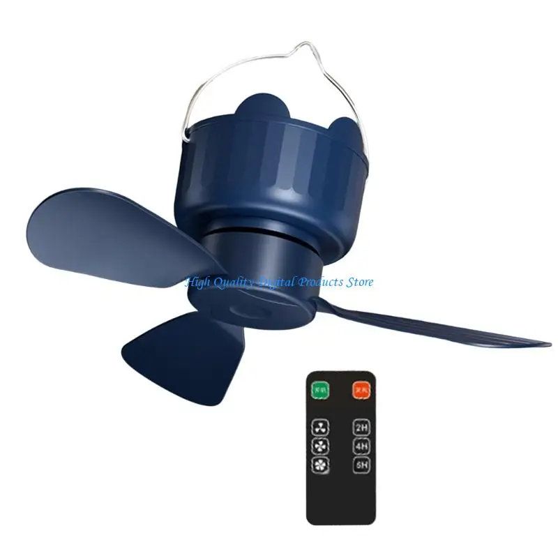 Ventilador colgantes eficiente en energía U2JE con acampado remoto 3 velocidades campamento esencial