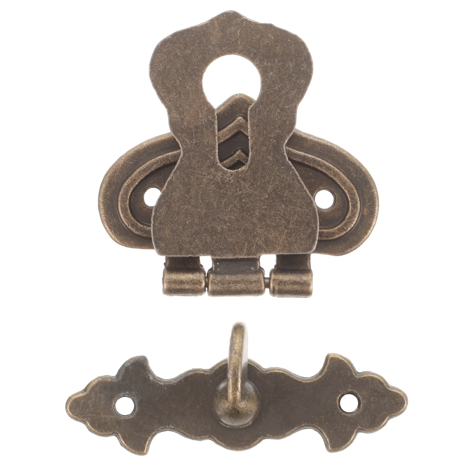 

4Pcs Vintage Alloy Small Box Hasp Lock Jewelry Gift Box Decorative Buckle Metal Hasp Small Latch Jewelry Boxes Buckle