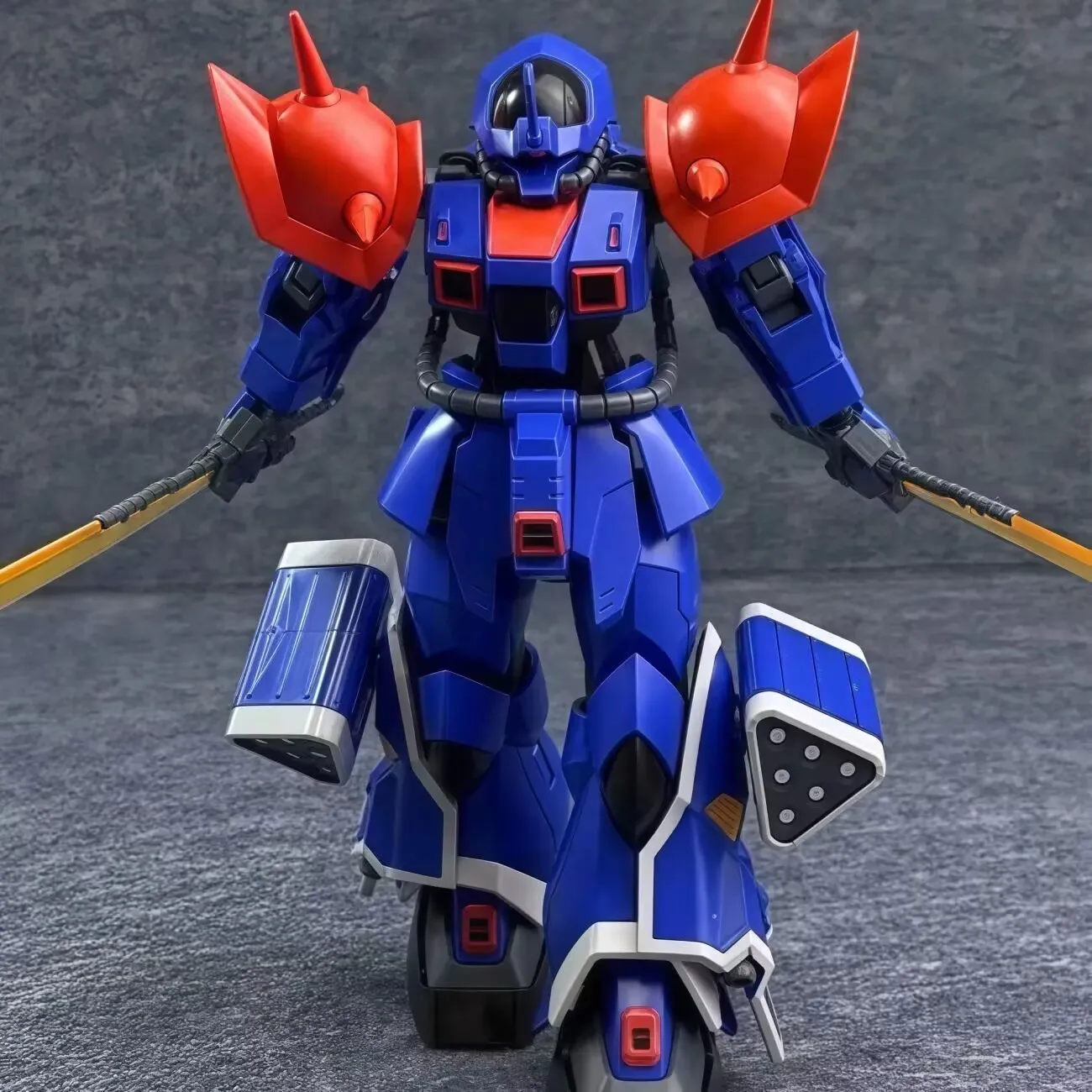 In Stock Hg 1/144 Ms-18e Kampfer Assembly Model Kit Dark Cool Action Figures Movable Joint Robot Model Kit Plastic Model Toys