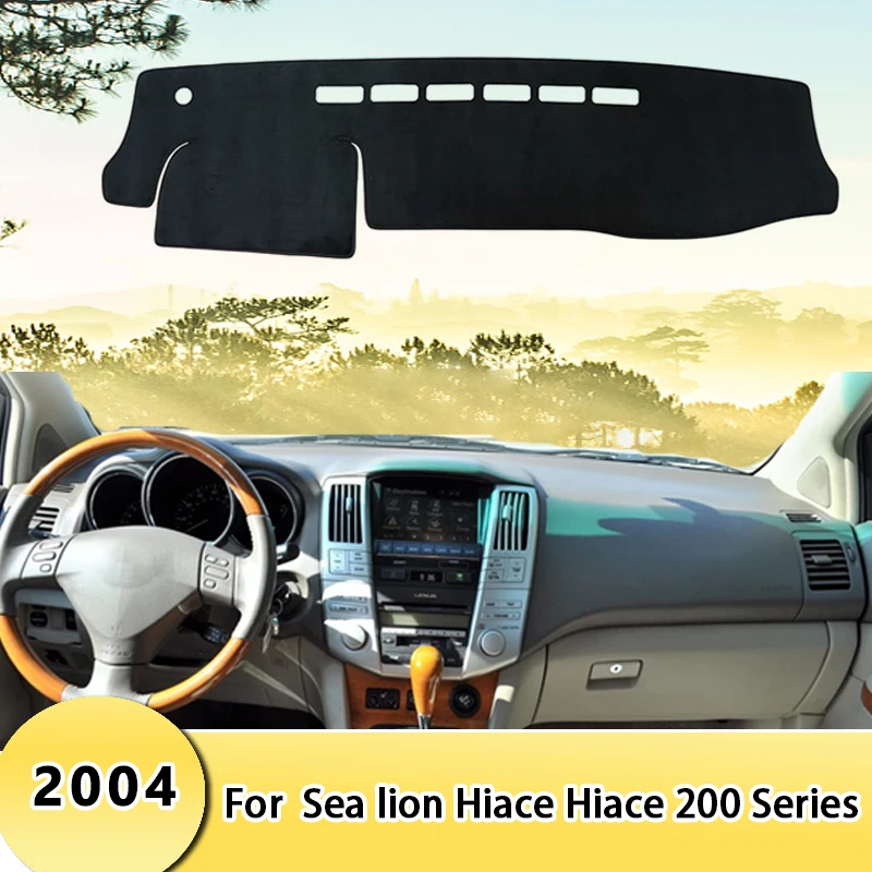 

Car Dashboard Cover Sun Shade Mats Avoid Light Pads Instrument Panel Protective Carpets For Sea lion Hiace Hiace 200 Series 2004