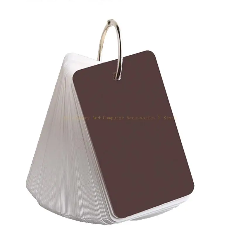 100 листов Mini Flipping Cardboard Flash Cards Card