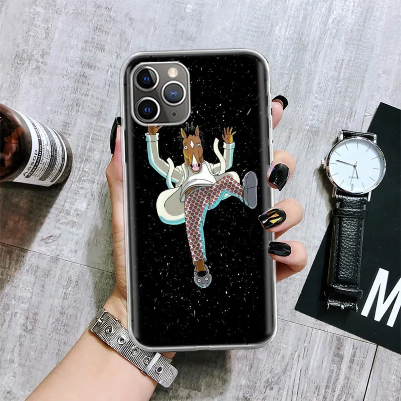 Cartoon B-BoJack Horsemans Soft Phone Case for iPhone 16 15 14 Plus 13 12 Mini 11 Pro Max 7 + Apple XS X SE 2020 8 Cover Shell f