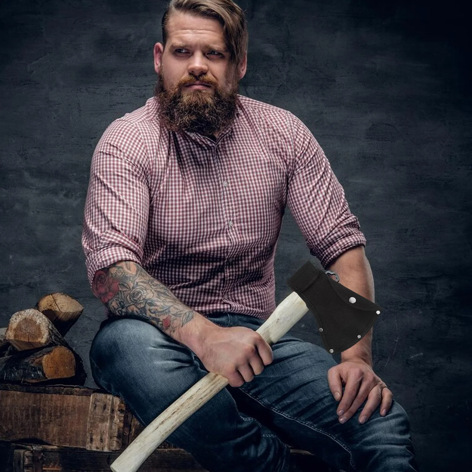 المحمولة النايلون الفأس حالة في الهواء الطلق الفأس حامي قابلة لإعادة الاستخدام الخصر حقيبة سهلة حمل الفأس غطاء رأس التخييم الأفعة حامي في الهواء الطلق