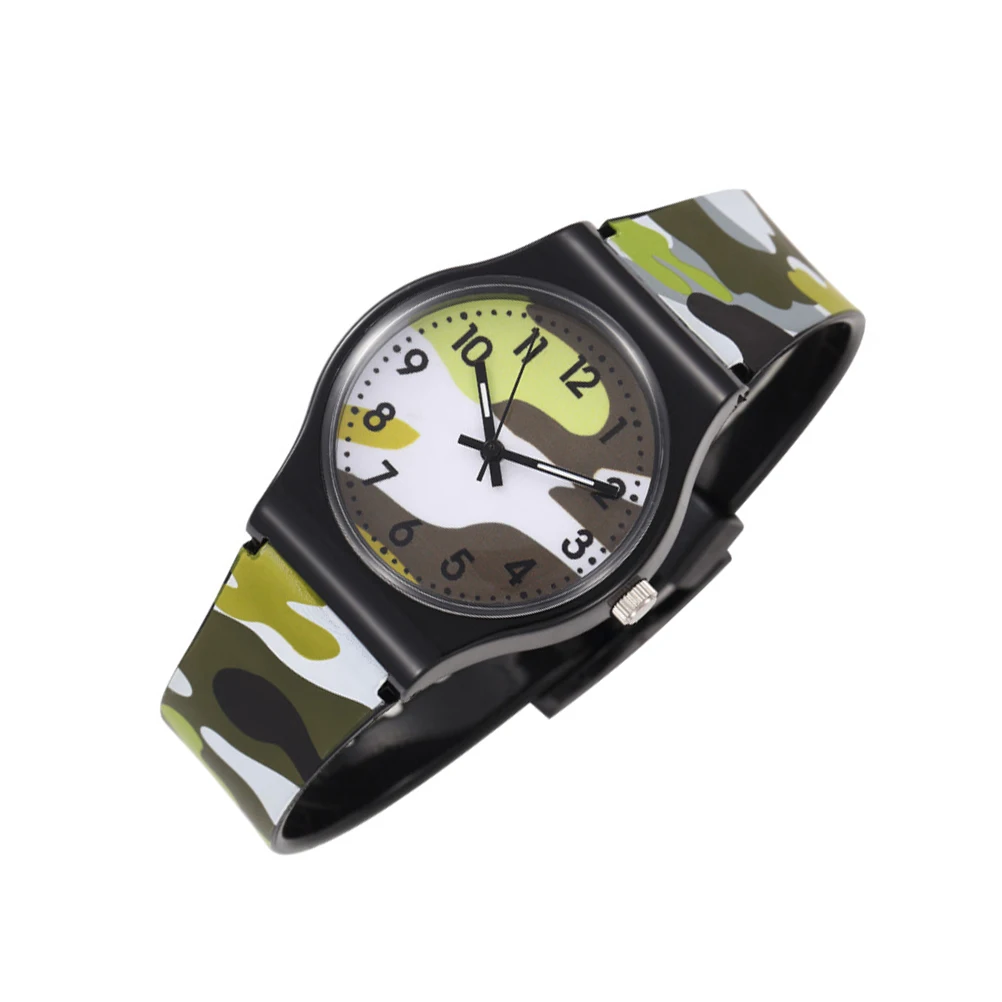 

1 pc Durable Camouflage Watch Waterproof Adjustable Cool Timepiece Gift For Outdoor Portable Use
