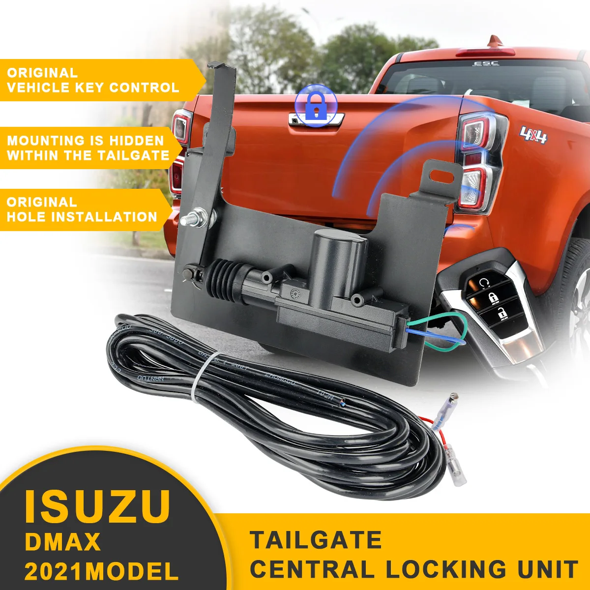 Truck Pickup Rear Trunk Tailgate Central Locking Unit For Isuzu Dmax D-max 2021 2022 2023