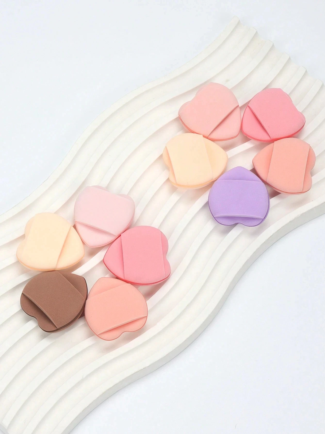 10/20/50 szt. Mini gąbki do makijażu, zawiera gąbki do poduszki powietrznej, gąbki mieszane bez lateksu i gąbki do makijażu