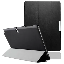 Nowy Slim etui do Samsung Galaxy Tab Pro 10.1 2014 model-lekki stojak ochronny pokrywa dla SM-T520 T521 T525 Leahter Case