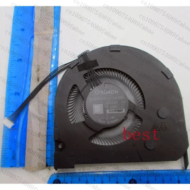 Authentic Genuine Luminous Laptop CPU GPU Cooling Fan For Lenovo ThinkPad T15P P15V Gen 2 Fan EG50061S1-C110-S9A DC12V 5.40W