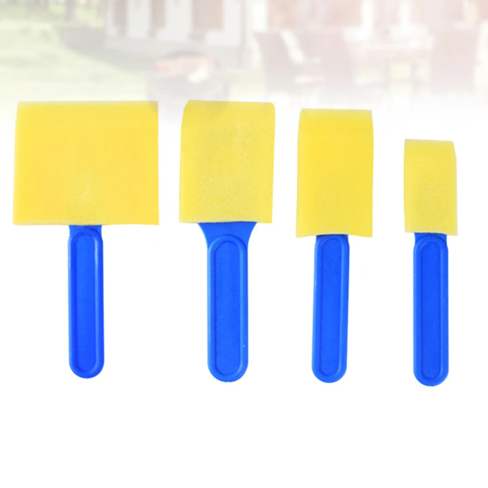 

12 шт. губка-кисть, инструменты для художественной живописи для детей, безопасный материал, многоразовые, легко чистящиеся, цветные губки для дошкольников, поделки своими руками