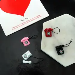 Mini Phone Earrings Telephone Earrings Studs Phone Call Stud Earrings Weird Ear Studs Cool Punk Creative Novelty Dangle Earrings