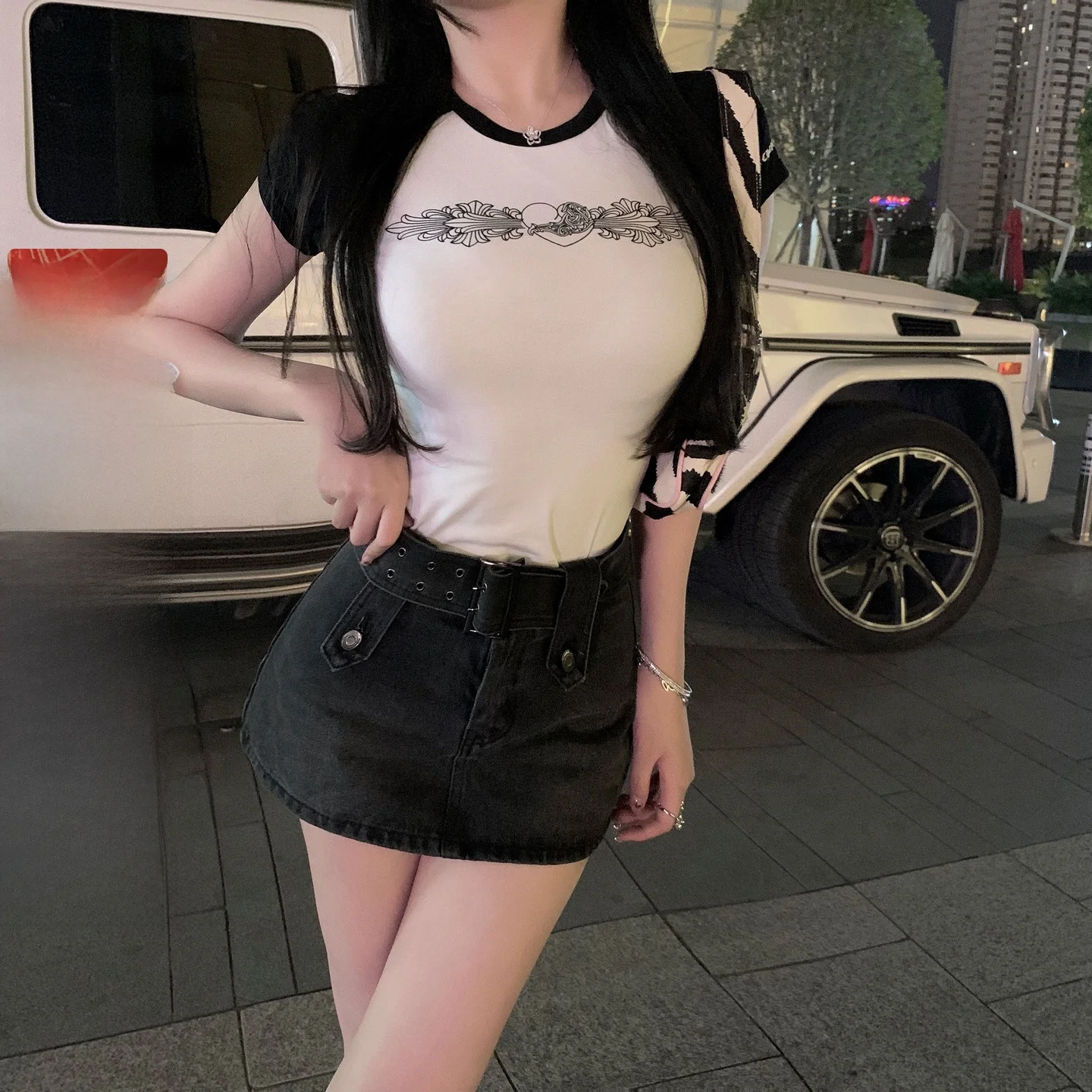 

Юбка Millennium Viola Flir, сексуальная, подчеркивающая длинные ноги, однотонная, А-силуэт, модная летняя женская одежда из бутика