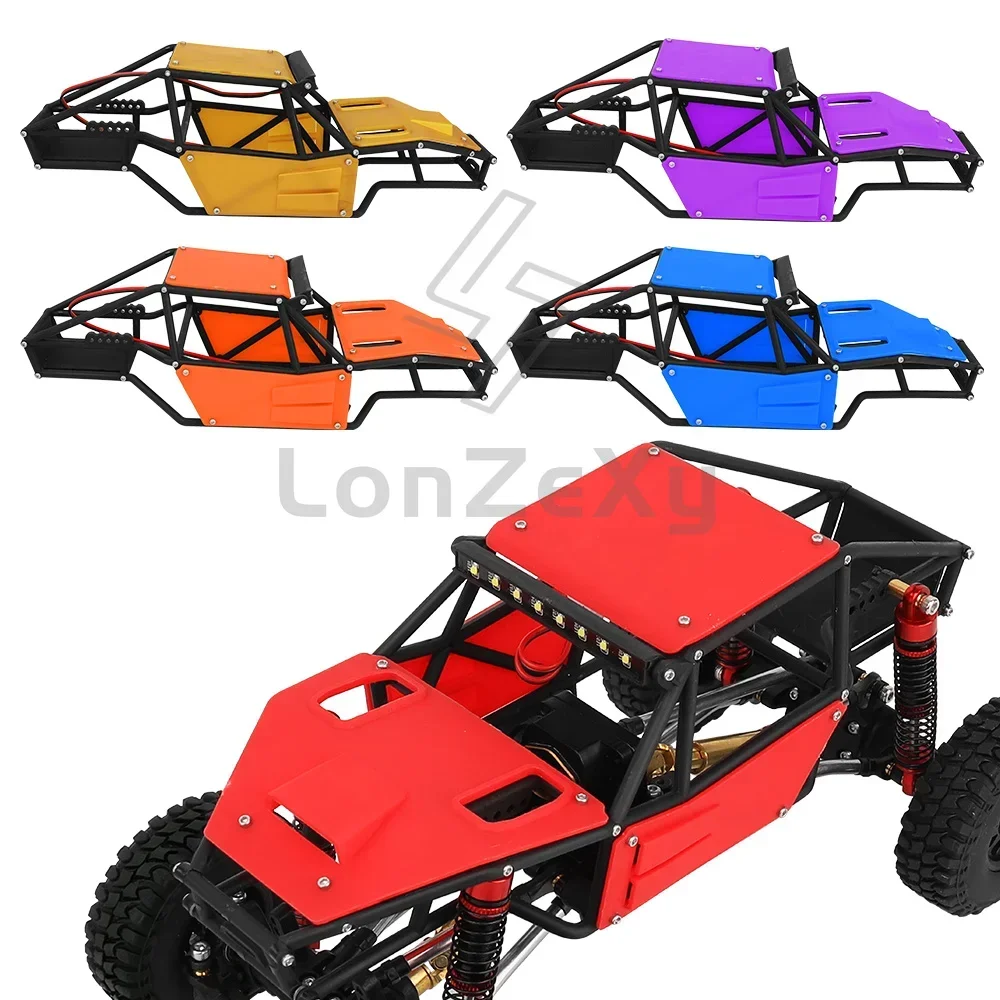 Plastic Roll Cage Body Shell Frame Replacement Modification Part For 1/18 RC Crawler Car Off‑Road Buggy Multiple Color Optional
