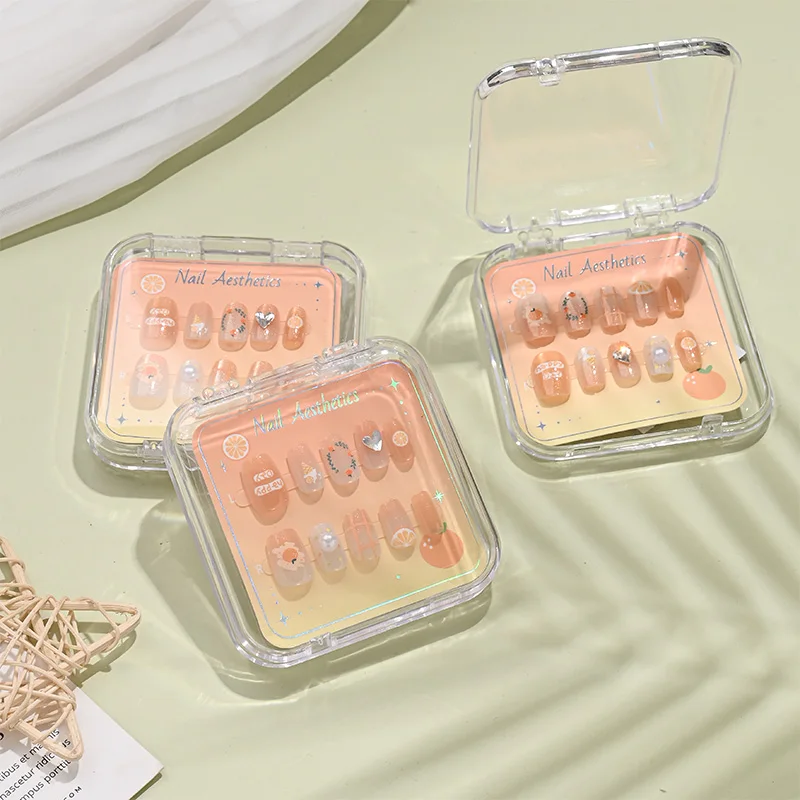 السيد ورقة kawaii الفاكهة يرتدي درع الأظافر الزينة DIY الأظافر يمكن ارتداؤها، هدايا للفتيات العودة إلى المدرسة مسمار الملحقات