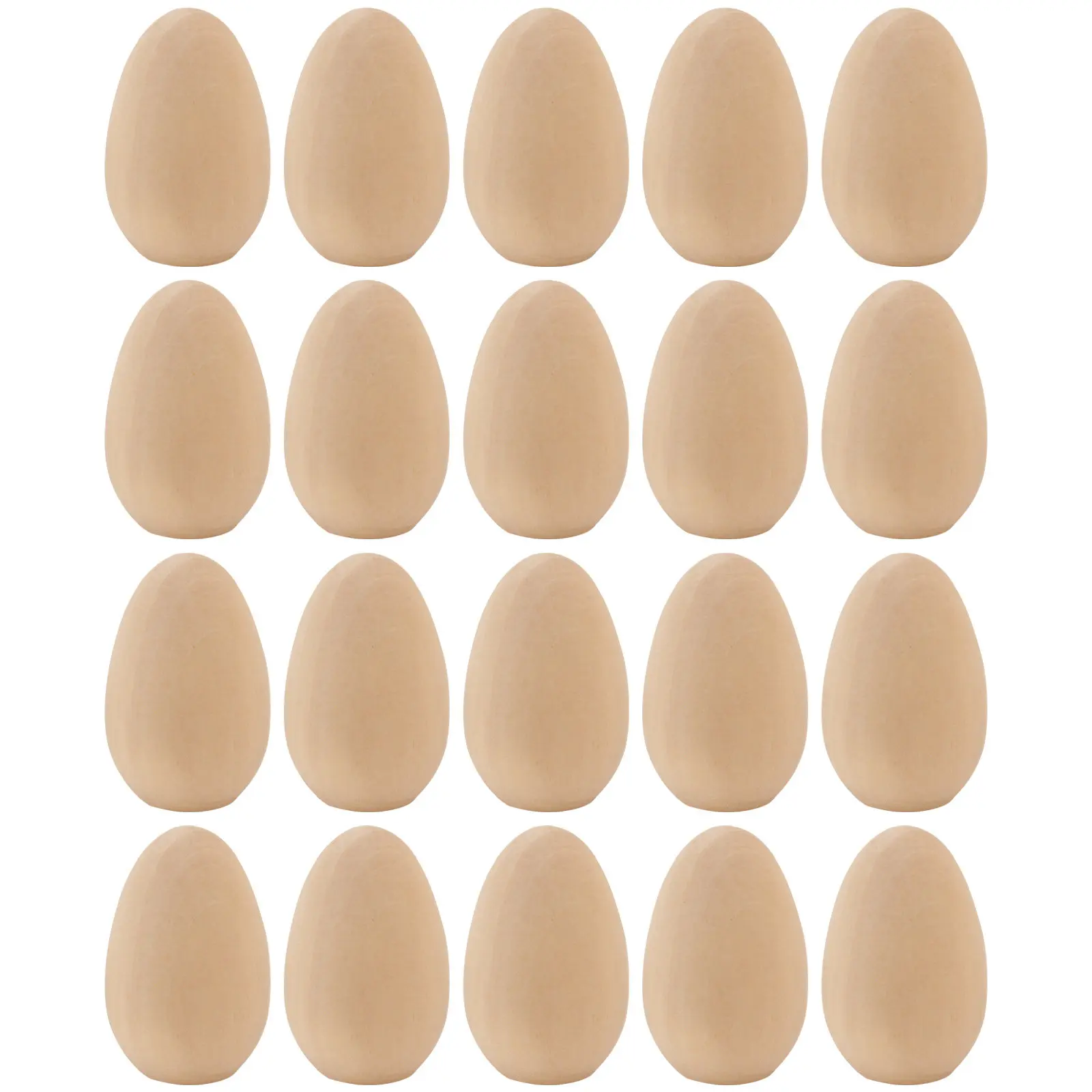 

Natural Wood Egg Ornament Unfinished Easter Egg Decor DIY Wooden Hanging Egg Craft for Painting Home Holiday Decoration Pullets