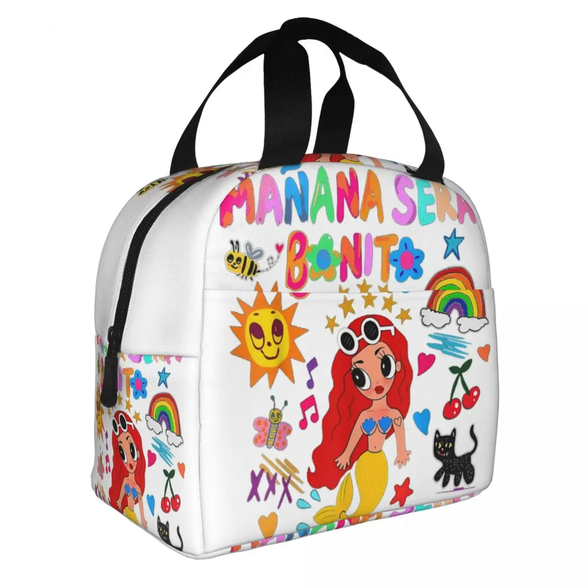 Manana Sera Bonito Colombian Music Singer Karol G Insulated Lunch Bags for Work School Resuable Cooler Thermal Lunch Box