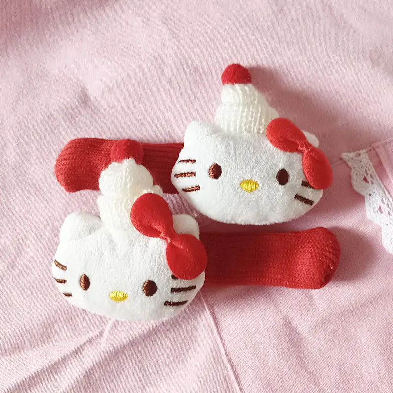 Sanrio Cartoon Cute Hat Hello Kitty Door Handle Protective Cover Anti Static/Freezing Anti Collision