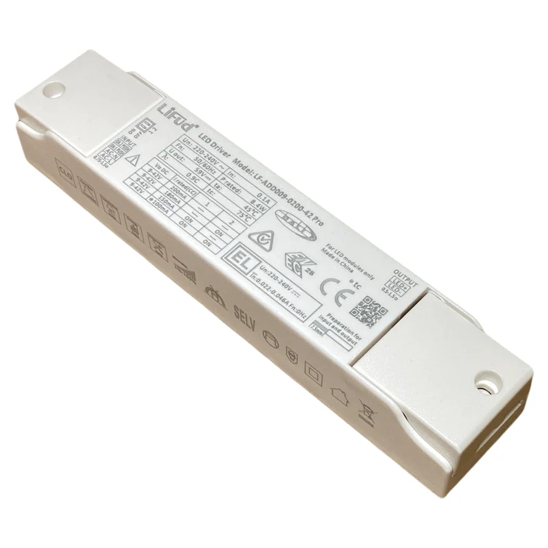 Lifud DALI Dimmable Slim LED Power Supply Push Driver for Mini Trimless LED Ceiling Light 150mA 180mA 200mA LF-ADD009-0200-42