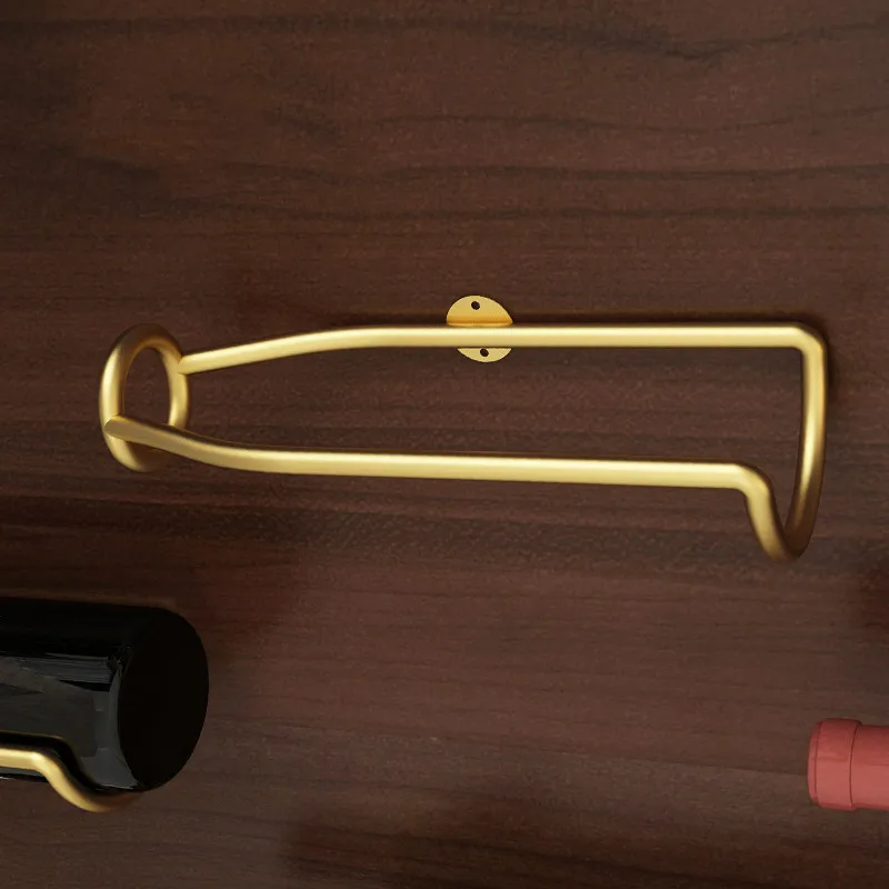 Wall-Mounted Bar Wine Rack Holder Accessories Wine Cellar Beer Champagne Storage Display Iron Metal Support Shelf Stand