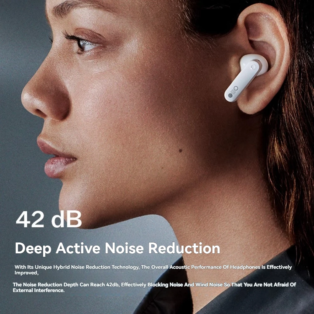 سماعات رأس لاسلكية CMF By NOTHING Buds لتقليل الضوضاء النشطة بلوتوث 5.3 IP54 مقاومة للماء سماعة أذن مريحة مخصصة DIRAC