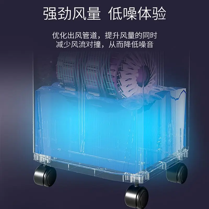 Ventilatore per aria condizionata raffreddato ad acqua per uso domestico mobile da pavimento Dispositivo di raffreddamento dell'aria mobile Ventilatore per aria condizionata industriale commerciale di grandi dimensioni da 60 litri