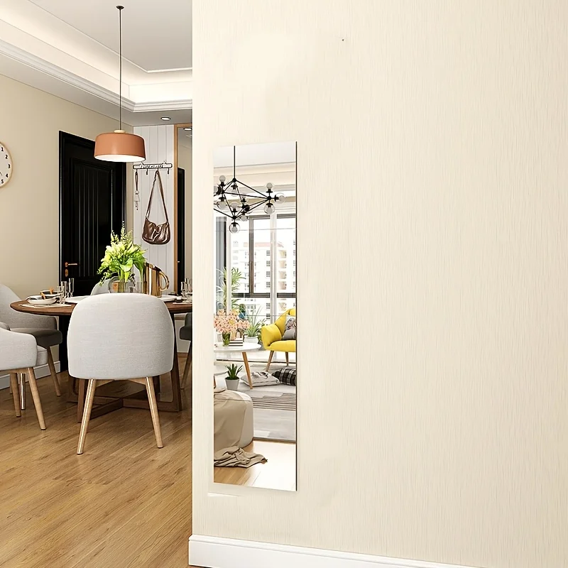 Reduce Acrylic Mirror Stickers 20/30cm 4pcs Silver Color Rental Houses Girlfriend's Makeup Bathroom Dressing Children's Bedroom
