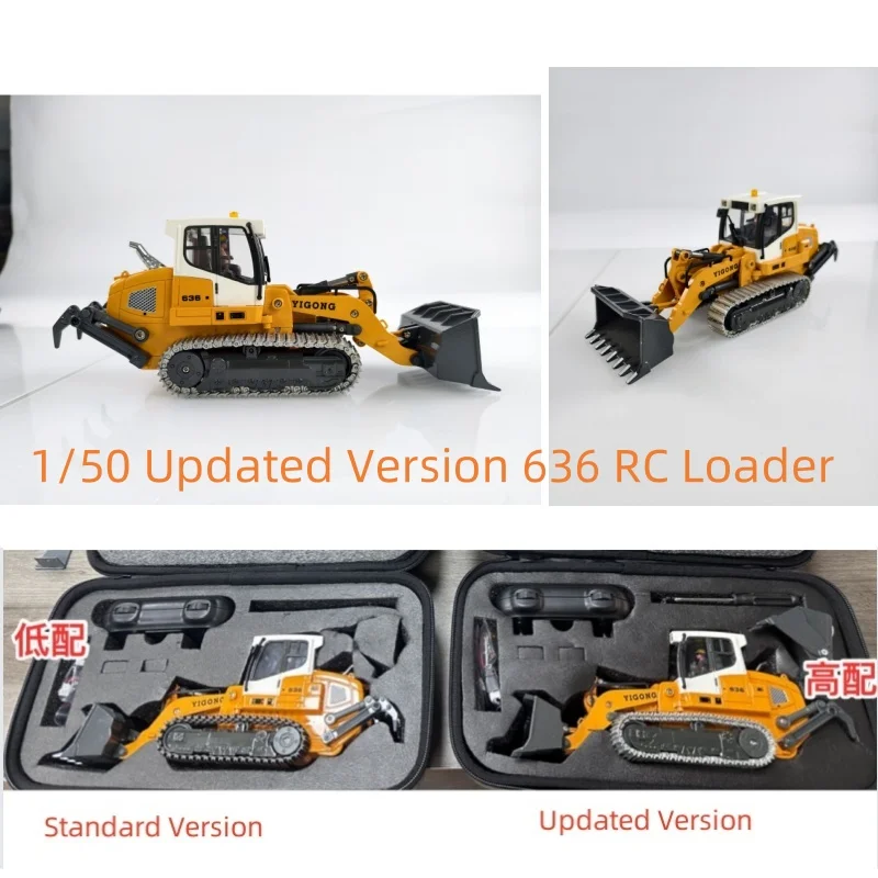 RTR 미니 636 1/50 RC 로더 원격 제어 굴착기 전기 트럭 자동차 건설 장비 취미 장난감 소년 선물