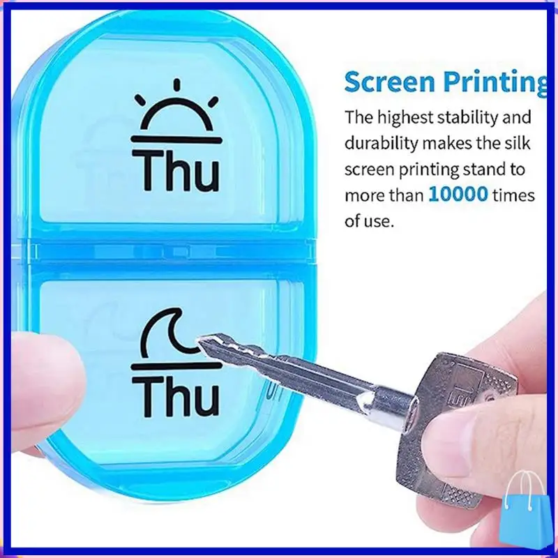 

Customer Favorite Pill Organizer Plastic Pill Organizer With 7 Detachable Pill Case To Hold Medicine, Medication, Vitamins And F