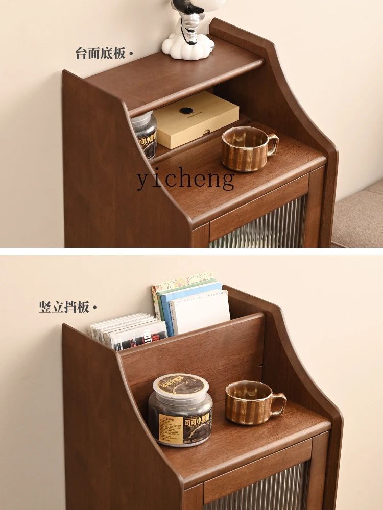 

TQH Solid Wood Sideboard Home Living Room Wall Storage Cabinet Simple Modern Dining Room Storage Cabinet