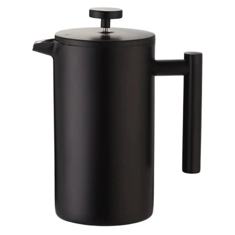 ABZV-Coffee Maker, Durable Stainless Steel Double-Wall Insulated French Press For Travel Camping