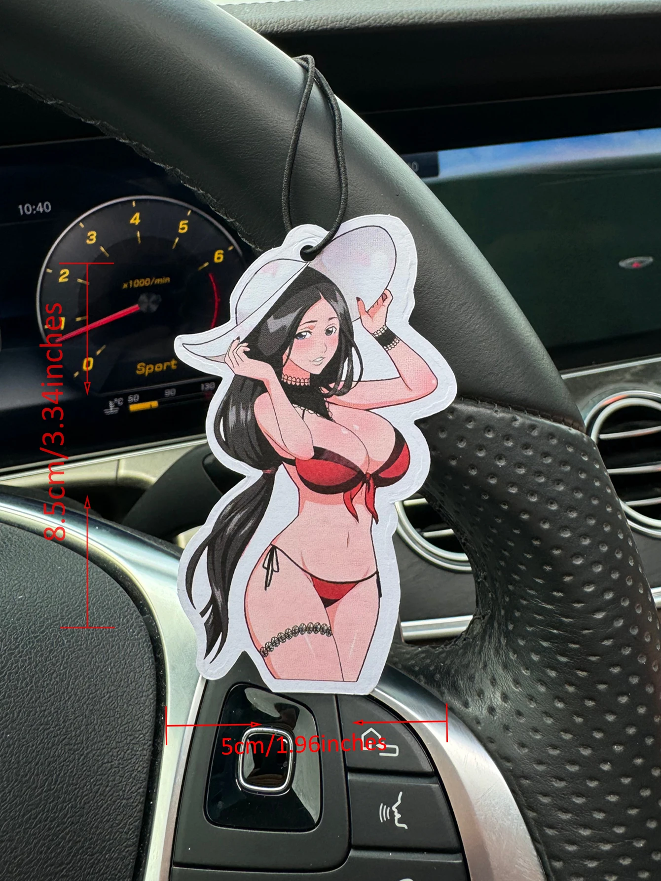 Hilton (Hotel Scent) 	 Sexy Bikini Japanese Anime Car Fragrance, Imported Natural Air Purifying Car Perfume, Car Air Freshener, Car Rearview Mirror Hanging Fragrance, Car Interior Deodorizer, Long-Lasting Fragrance, Unisex, Creative Natural Scent, Air Purifying Car Interior Atmosphere Fragrance, Five-Star Hotel Scent, Specially Customized Fragrance, Luxury-Grade Fragrance.