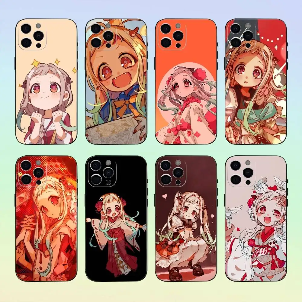 Custodia per telefono Y-yashiro Nene per iPhone 17,16,15,14,13,12,11, cover nera in morbido silicone