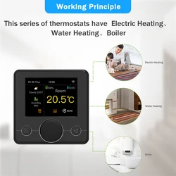 Tuya Smart Home Wifi Termostato riscaldamento a pavimento elettrico caldaia a Gas acqua Termostato regolatore di temperatura a pavimento caldo Google Home