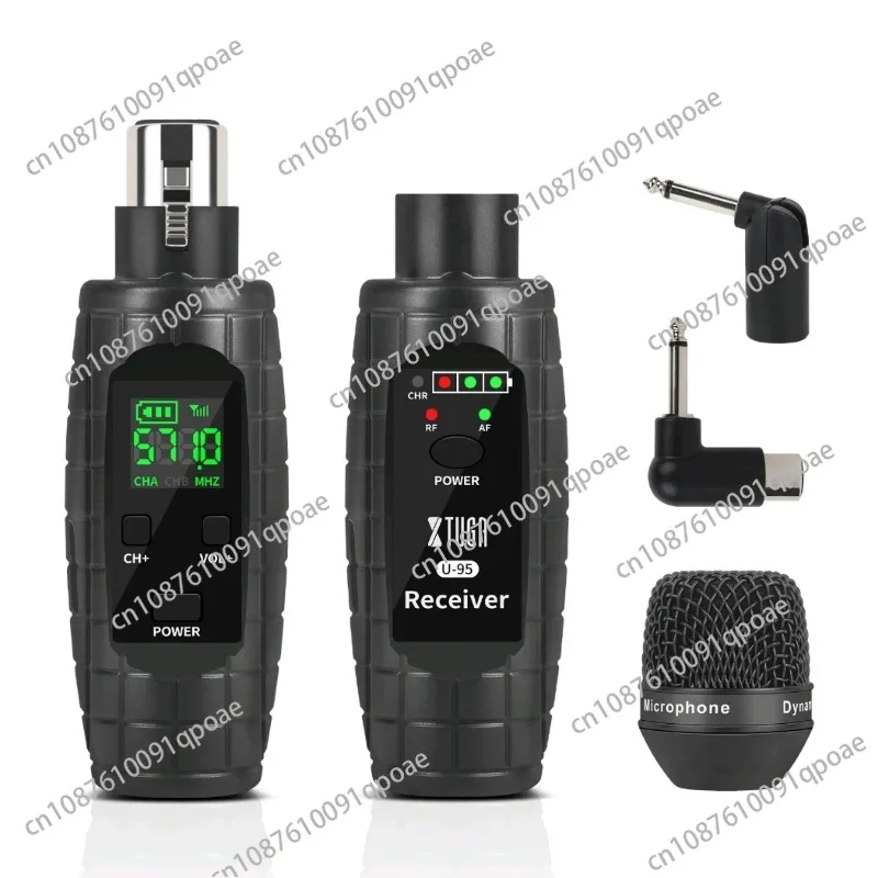 

Wired to Wireless Microphone System Condenser/Dynamic Microphone supports 48V power supply U-95