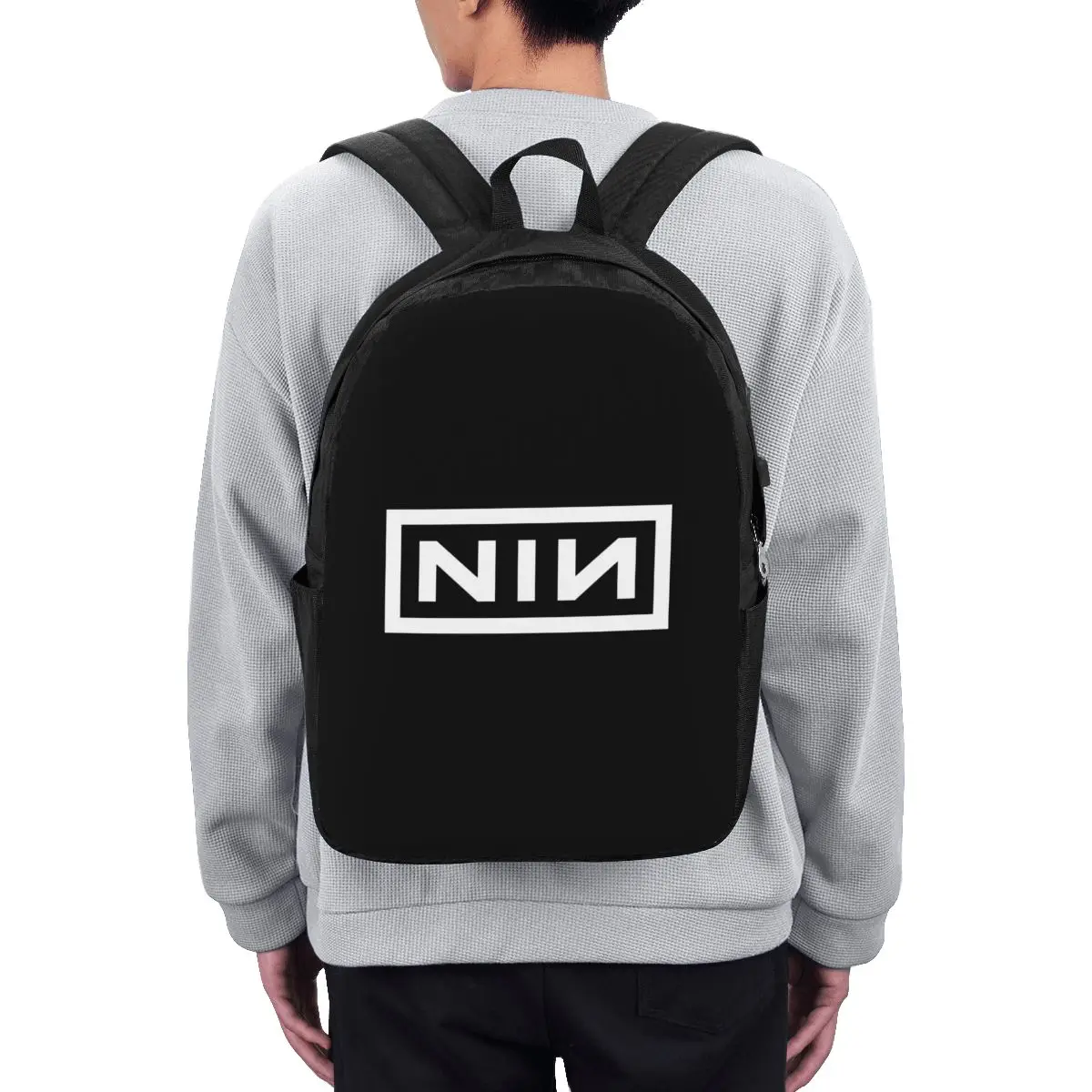 Mochila NIN Logo Nine Inch Nails para viagem, bolsa para notebook, bolsa escolar para estudantes universitários, bolsa de ombro para laptop para homens e mulheres