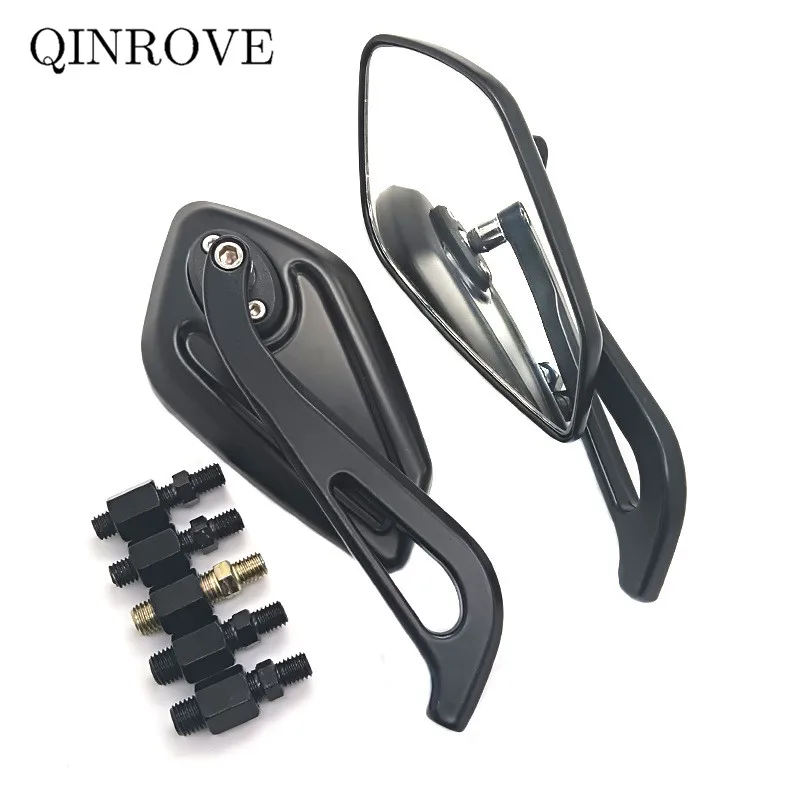 

8 10MM Motorcycle Rearview Mirror White Glass Aluminum Alloy Side Mirror For Honda Yamaha MT07 09 125 XSR Kawsaki Z650 Z750 Z800