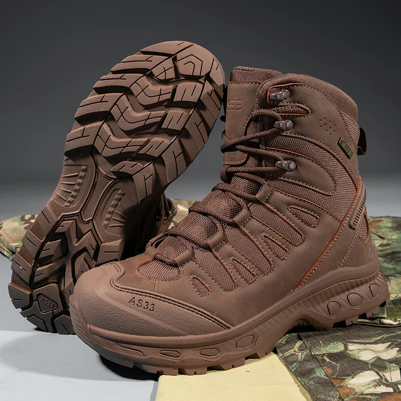 

New Tactical Boots Military Brand Men Hunting Hiking Shoes Ladies High Quality Work Desert Motorcycle Unisex Army Climbing Shoes