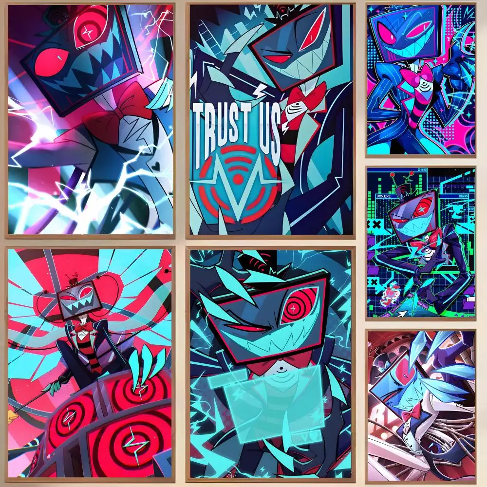 Anime H-helluva Boss Vox Poster Waterproof Canvas Wrinkle Resistant Wall Art Easy Hang Home Decor For Living Room Bedroom