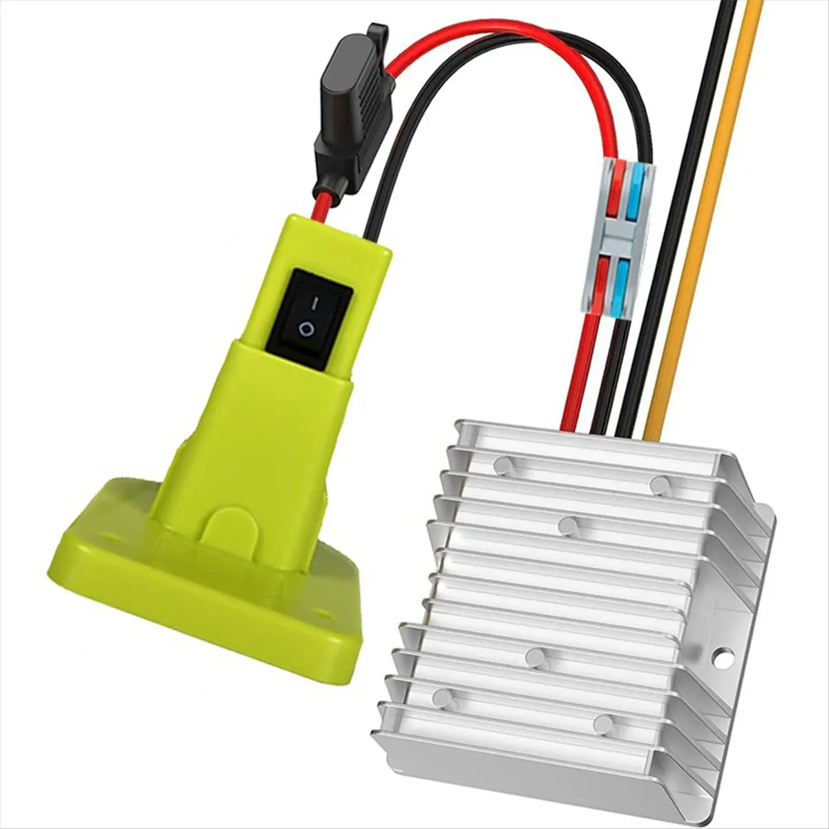 NEW 18V to 12V Step-Down Converter for 18V Power Wheel Battery Adapter DC 12V 20A 240W Buck Converter with Fuse