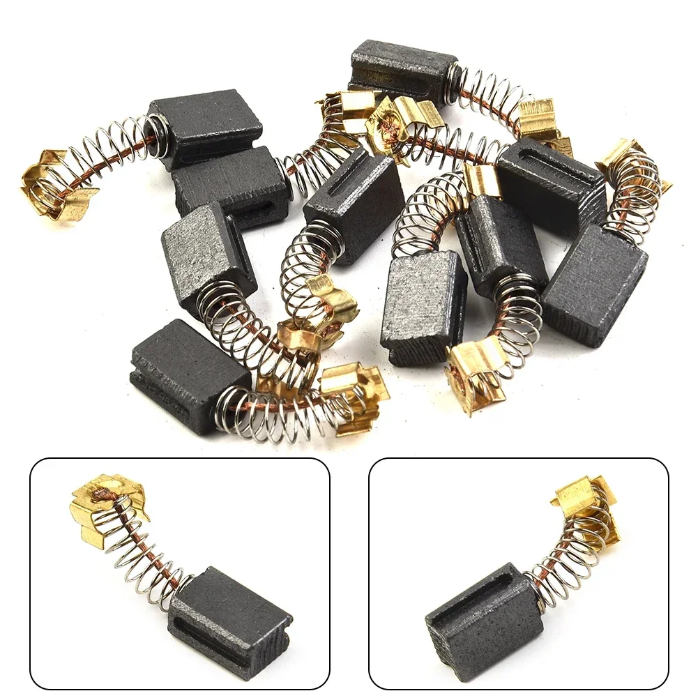 

5 Pairs Carbon Brush Carbon Brush Spare Spring Workshop 10pcs CB406 CB407 Components Equipment Jig Saw Part Tools