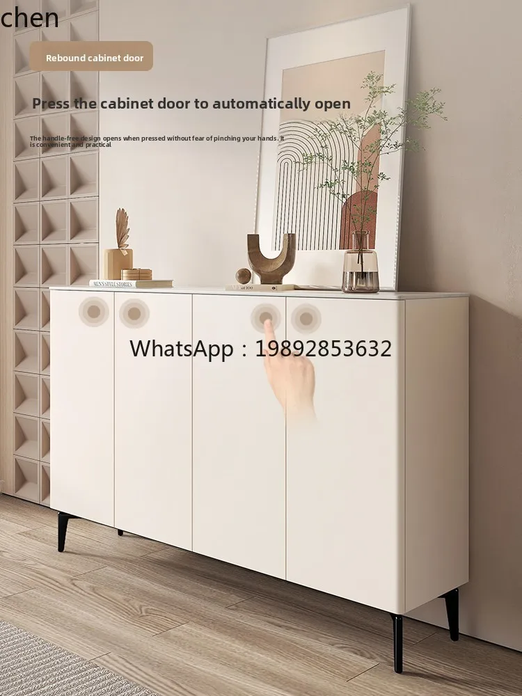 rock slab dining side cabinet simple modern light luxury kitchen locker living room wall household tea cabinet